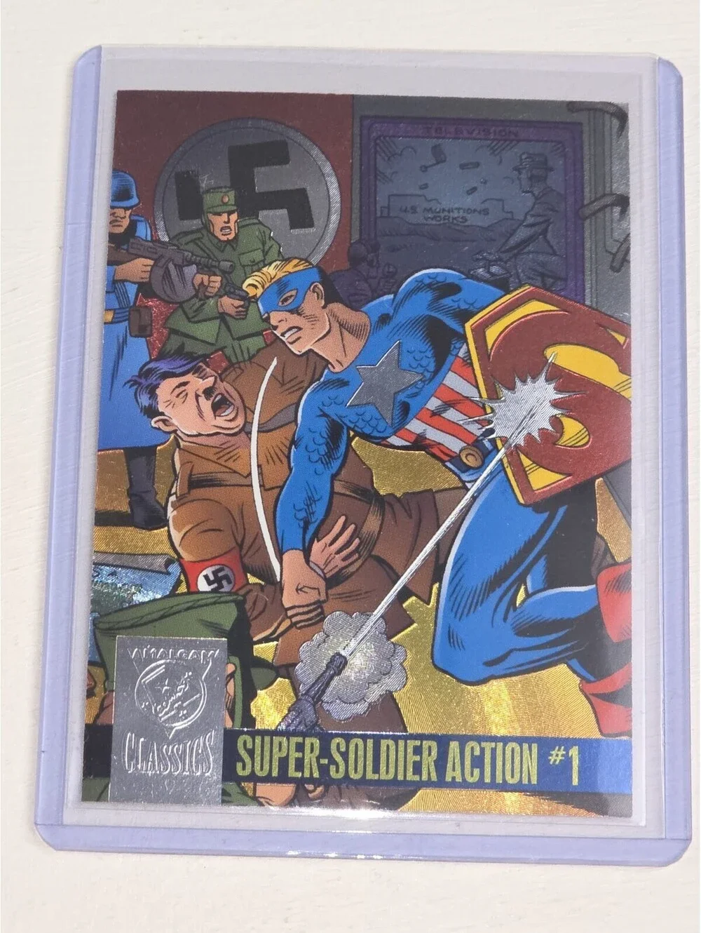Super Soldier Action #1 1996 Skybox Amalgam Marvel DC Comics Power Blast